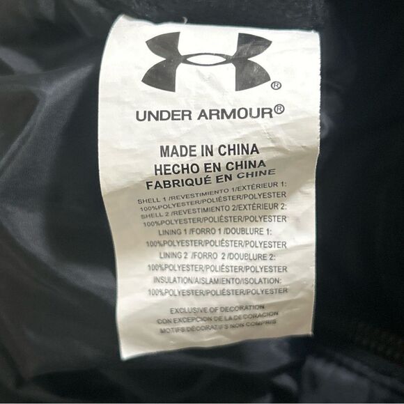 Under Armour Kids Size 4 Black Cold gear  Snow Bibs Zip Front Velcro Top - Picture 15 of 16